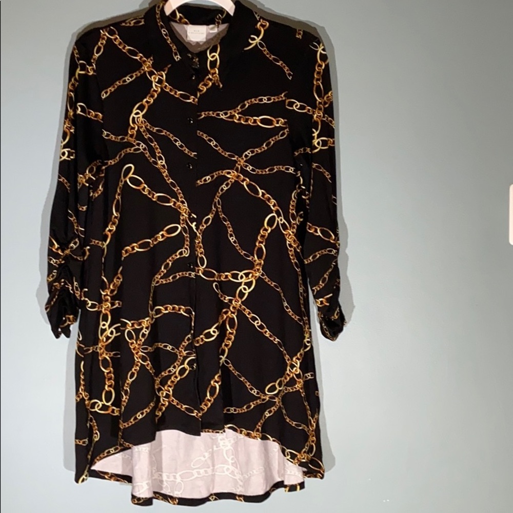 New Directions Julianna Chain Gang Button Up Down